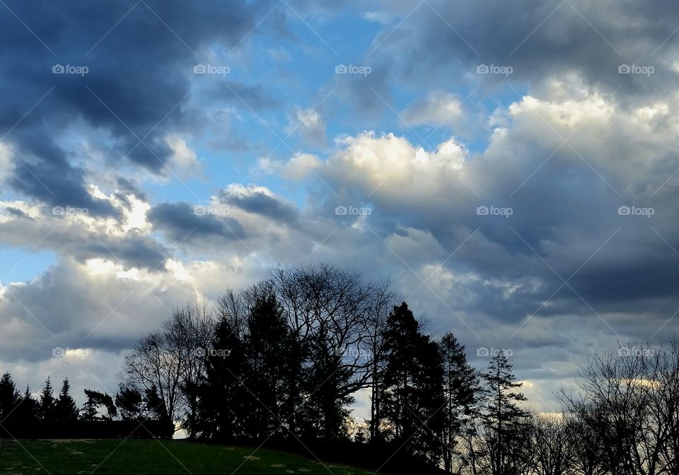 Storm Clouds Driving Away the Blue