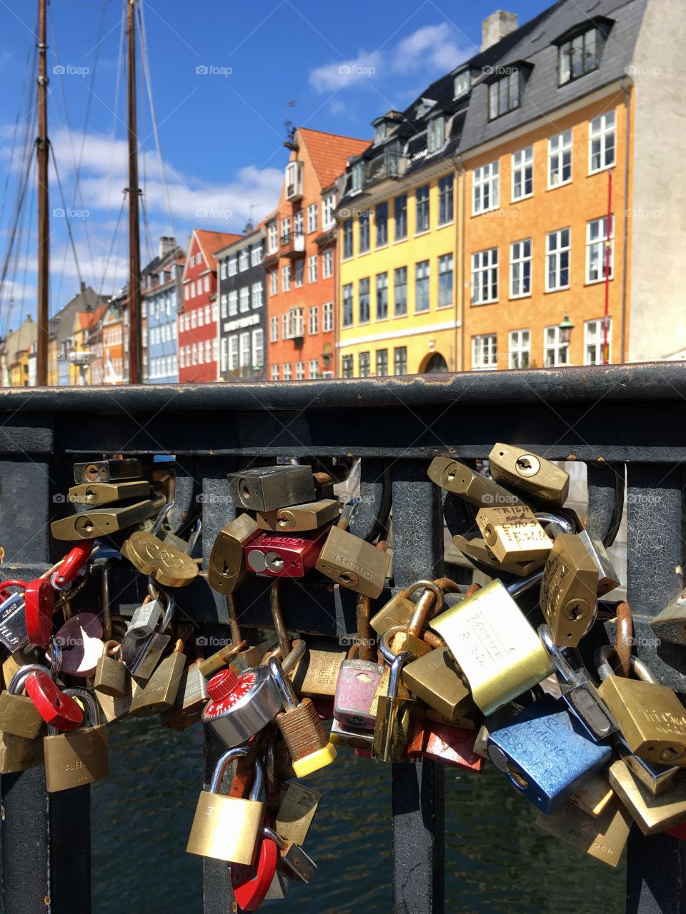 Lovelocks, Copenhagen, Nyhavn Denmark