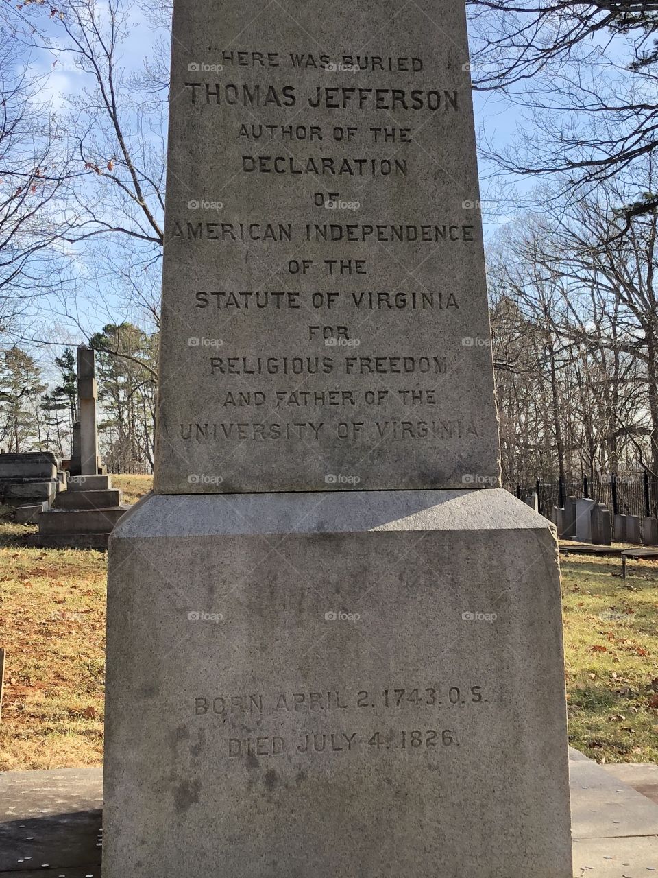 Thomas Jefferson’s Grave