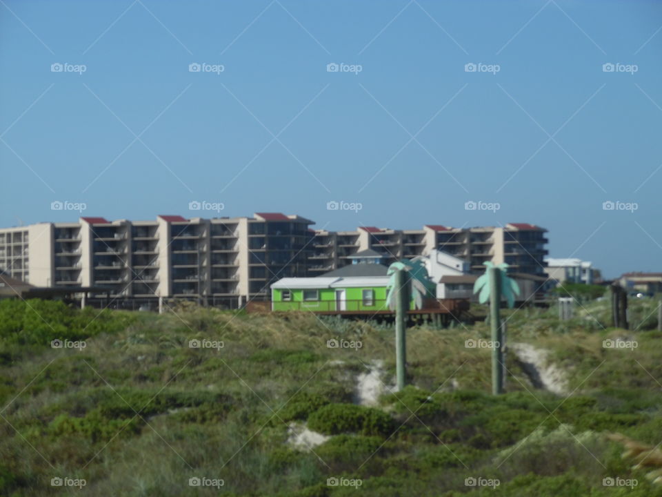 coast line condo. This is a picture of some condos located near the Gulf of Mexico