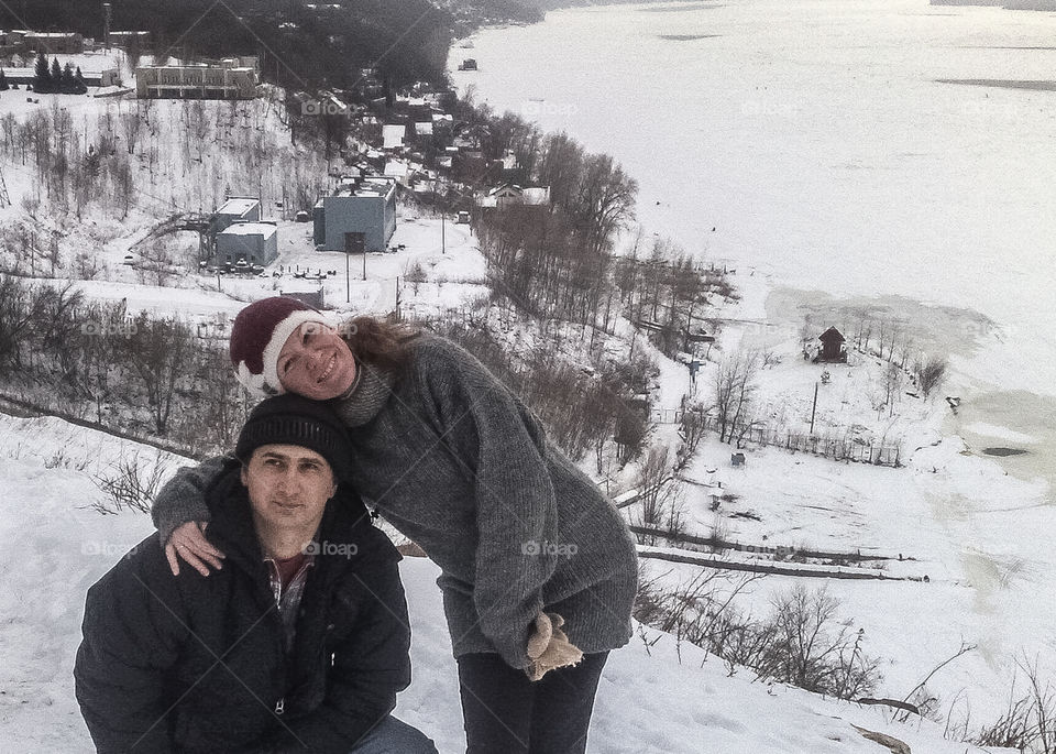 Active rest Samara, bald mountain, Volga river.