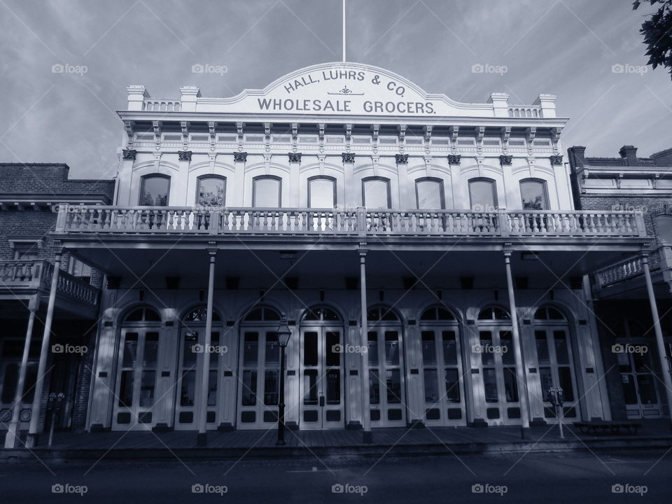 architecture. Old Town Sacramento taking pictures