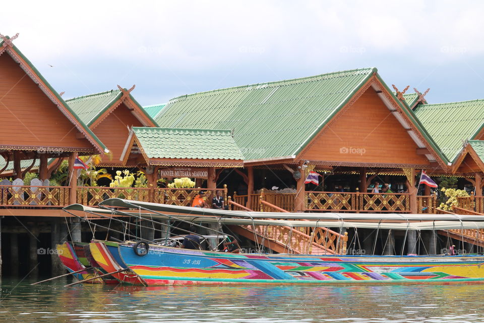 Village on the water at Phan Nga bay - thailand 2018