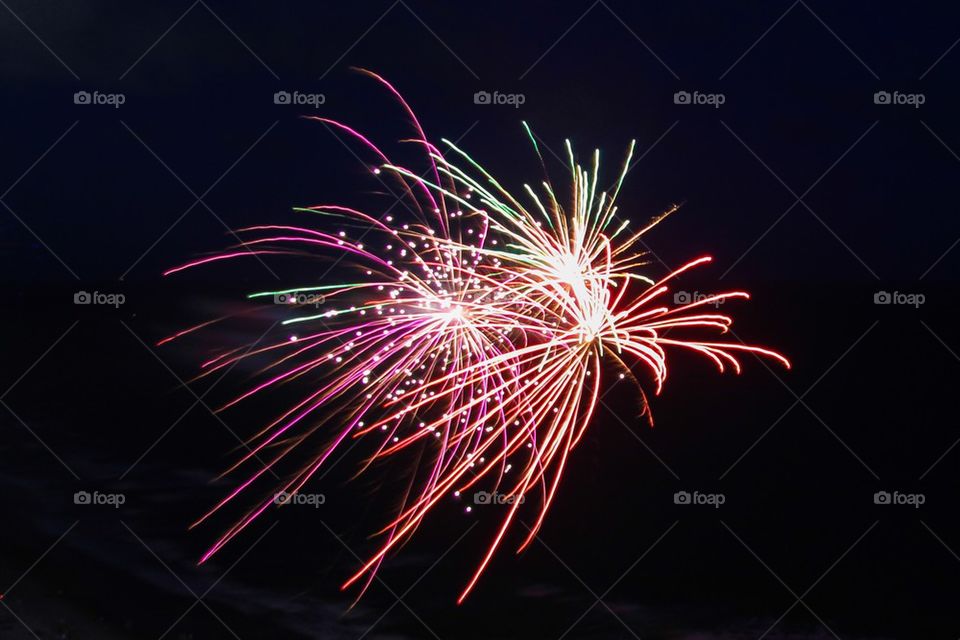 Fireworks on the Beach