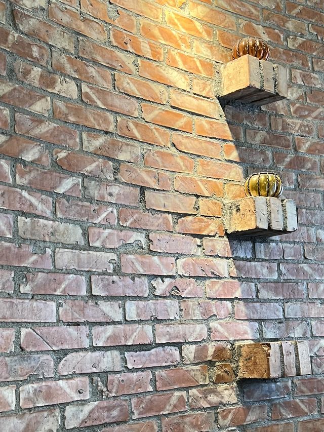 Wall in the restaurant 