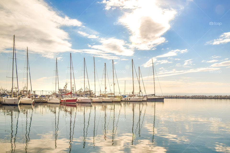 Water, Sea, Pier, Sky, Harbor