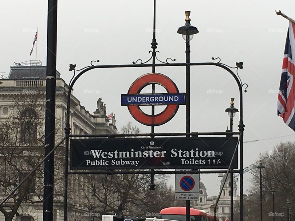 Westminster Station in London