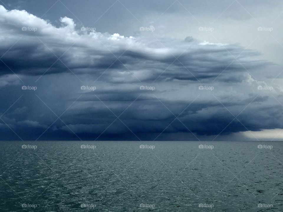 Storm forming in the Gulf of Mexico 