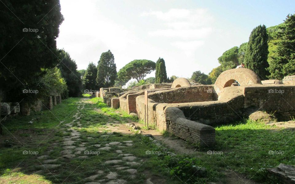 Necropolis, Ostia Antica, Italy