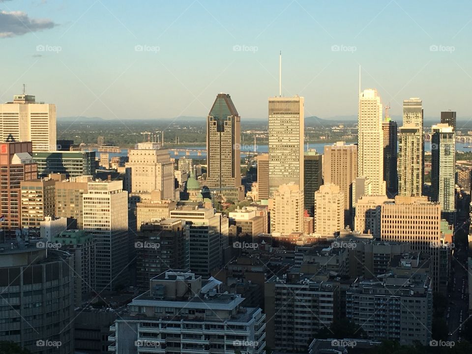 View from Mont Royal in Montreal