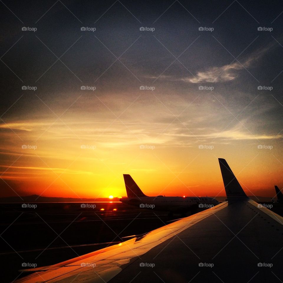 Airport dawn
