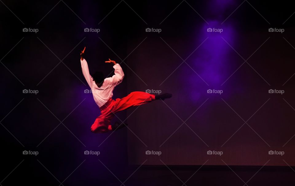 Jump in a ballet performance