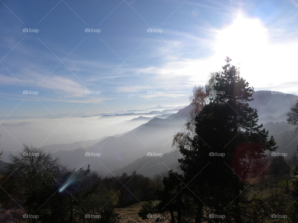 fog clouds mountain
