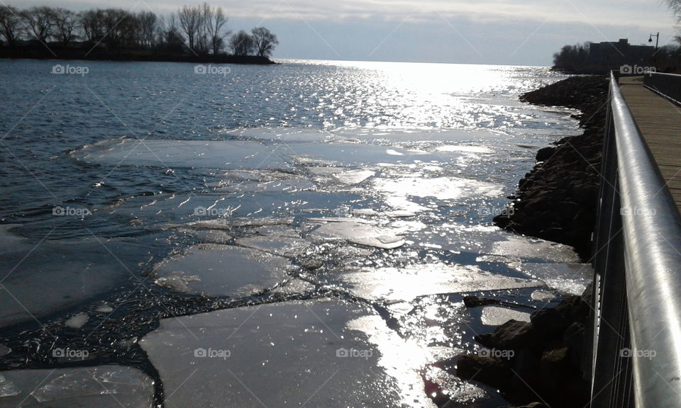 Winter on the lake