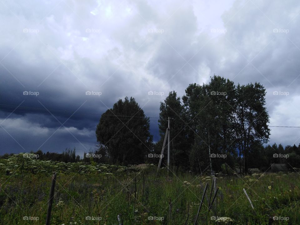 Небо перед дождем