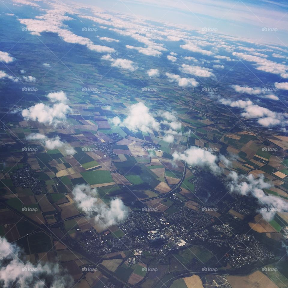 Aerial view of landscape