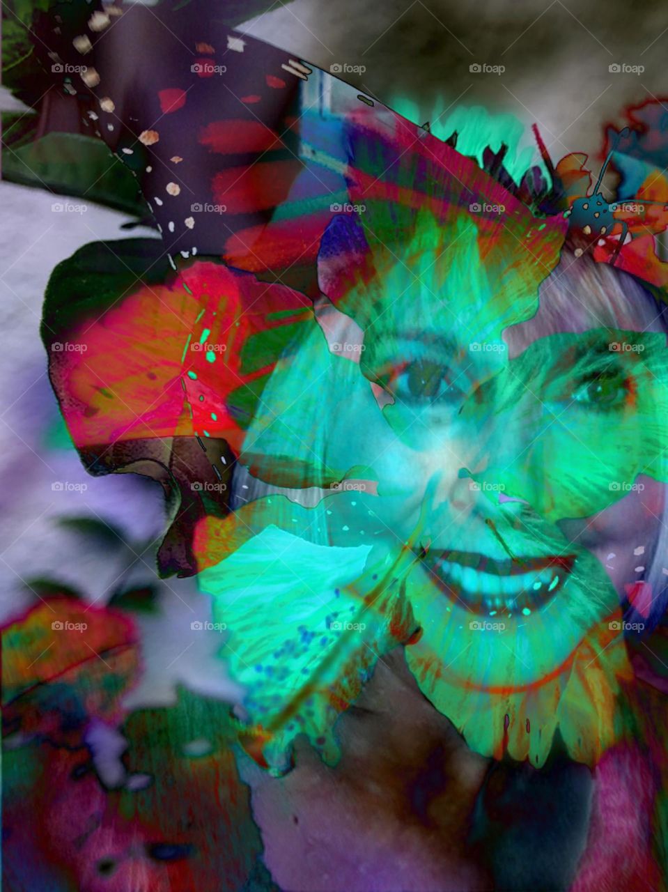 Beautiful colors from a unique collage.