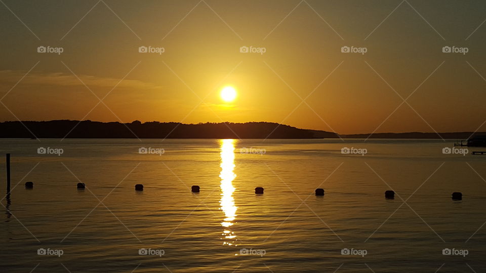 Sunset at Lake D'arbonne,  Farmerville, Louisiana