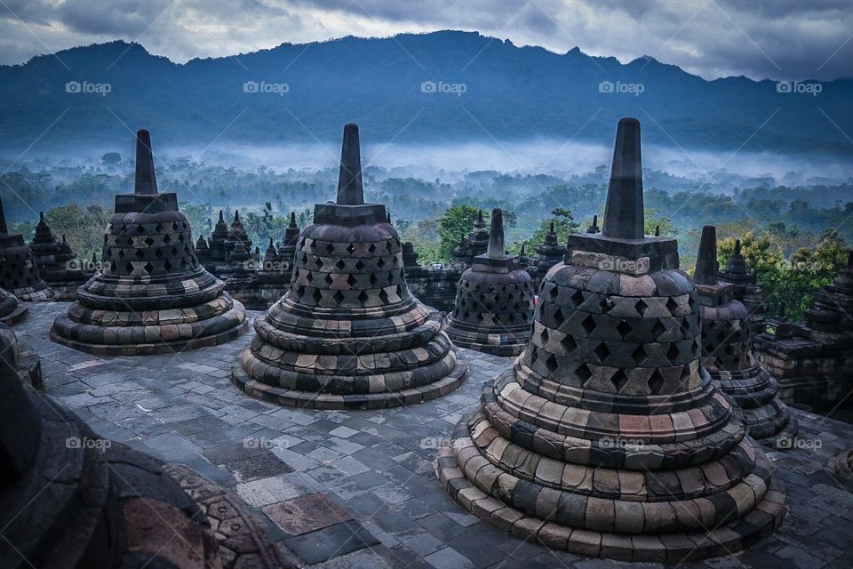 The mystical Borobudur Temple at Sunrise. Such a mesmerizing experience.