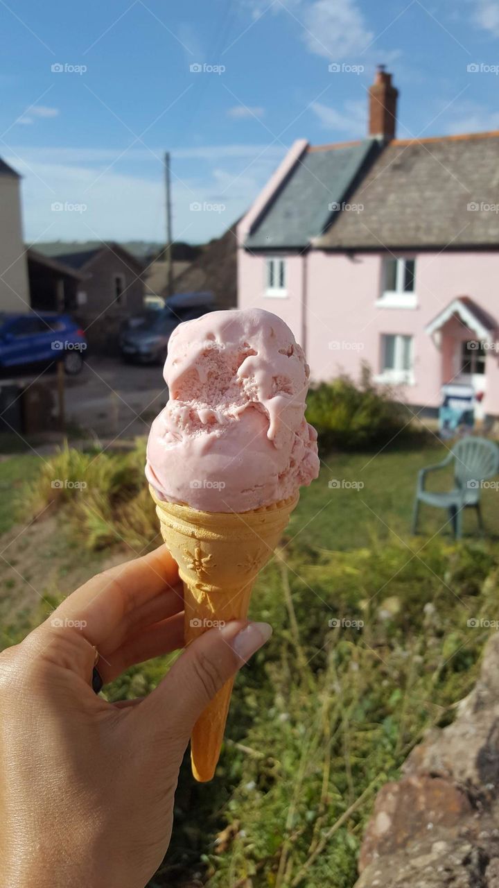 Summer treats. Summer time, summer mood. Refreshing snack, delicious ice-cream.