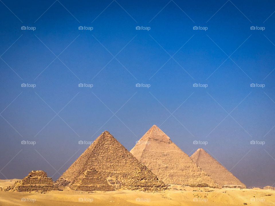 The pyramid complex at giza egypt