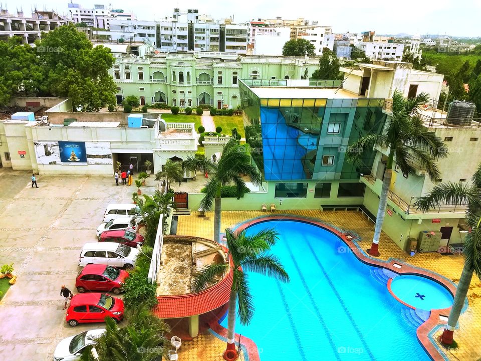 Hotel view , Hyderabad, India (vacation day)