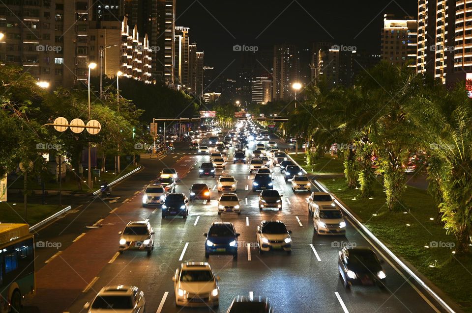 Busy high way traffic 