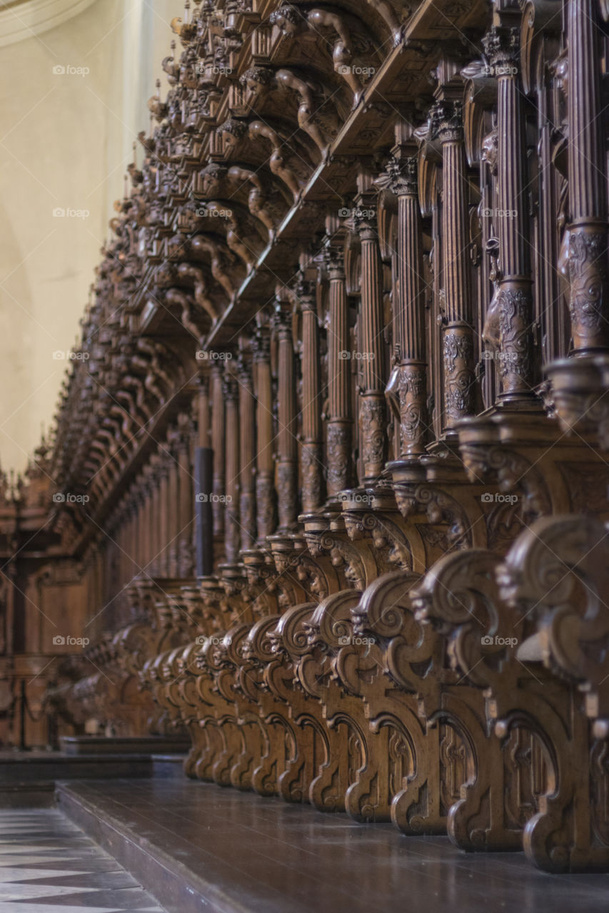 religious figures carved in wood