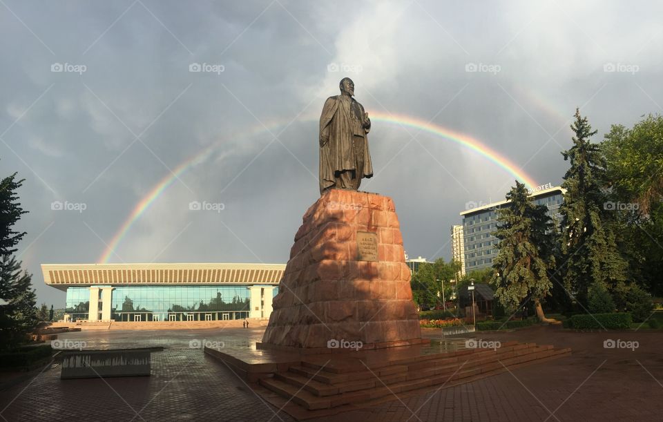 Rainbow in Almaty Kazakhstan 