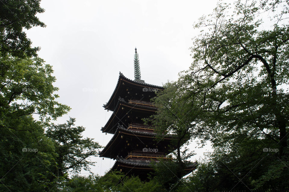 Pagoda at ueno. Cool Pagoda