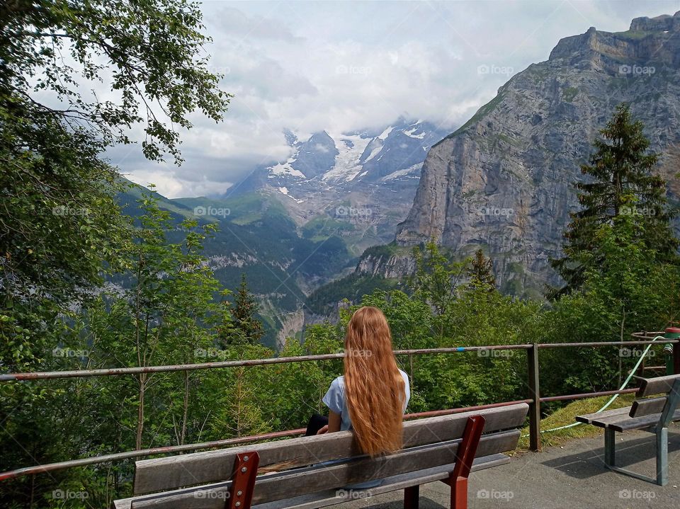 The stillness within . 
girl in meditation