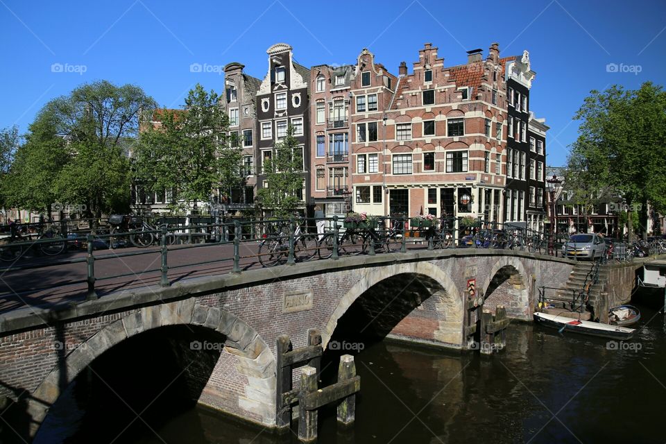 amsterdam canals. citytraveling trough amsterdam