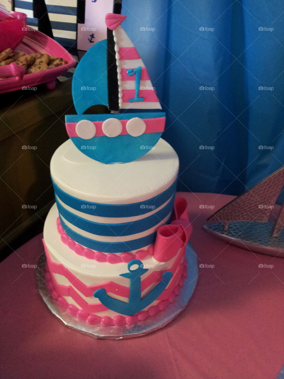 Nautical Girls Birthday Cake