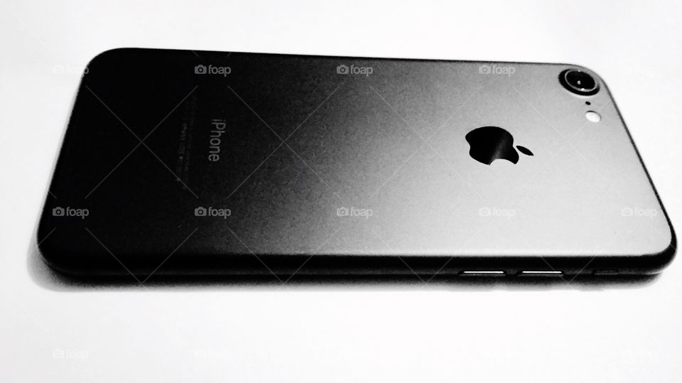 My iPhone 7 ( matte black) in black and white theme 