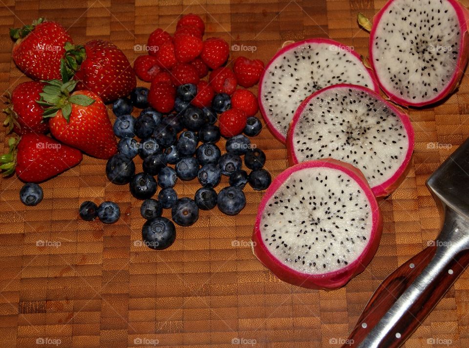 Fresh fruit clean eating