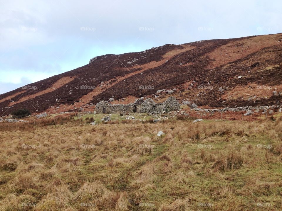 Cottage ruin in Ireland 