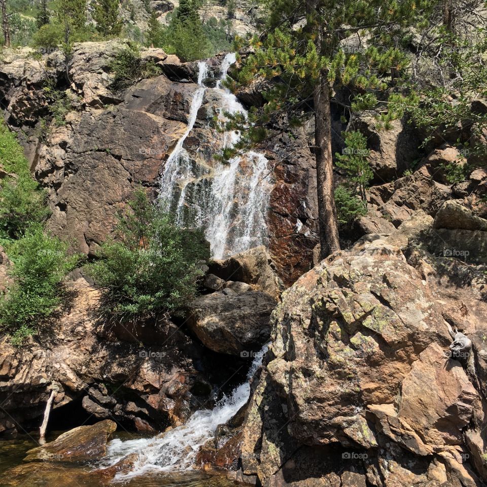 Fish creek falls. Steamboat springs, Colorado. 