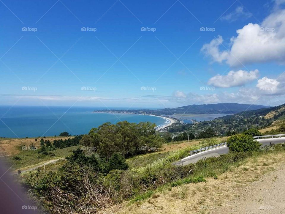 view in San Francisco toward Stinson beach