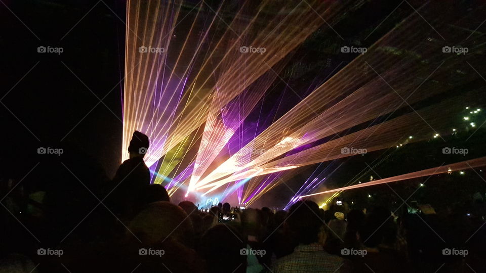 Lazers show.