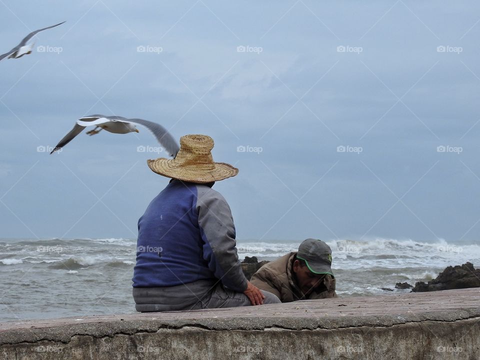 Fisherman on the pier