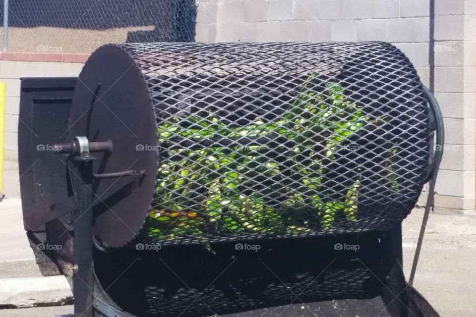 Chili roasting
