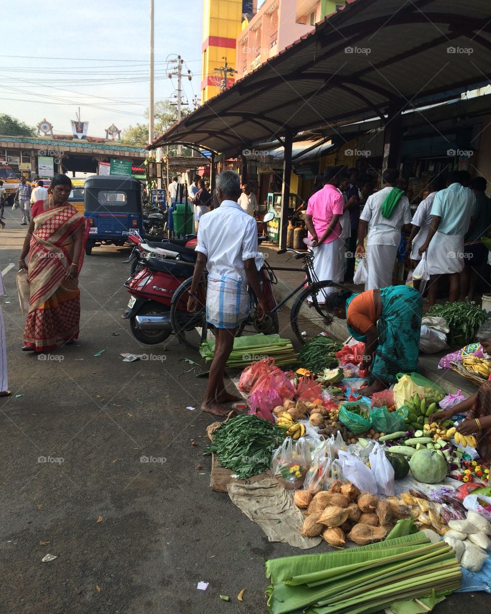 Market in city