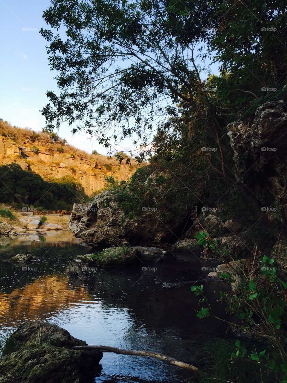 Reflection on idyllic lake