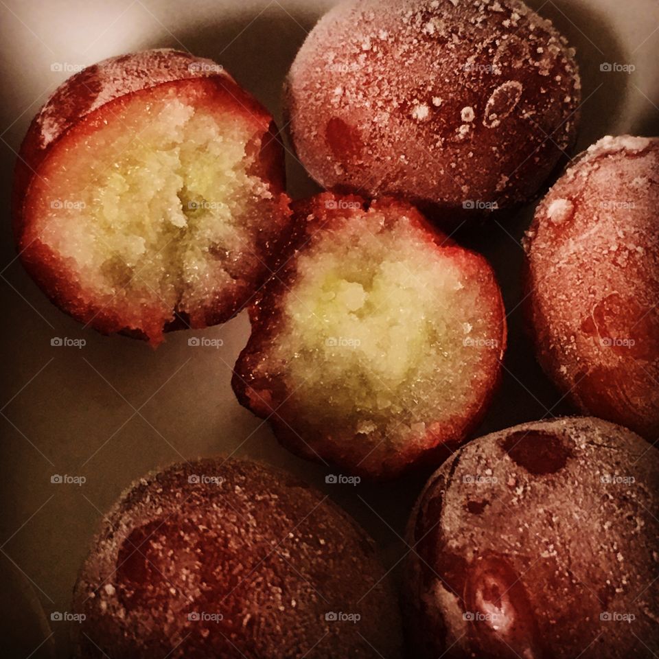 Frozen grapes! Nice summer snack.