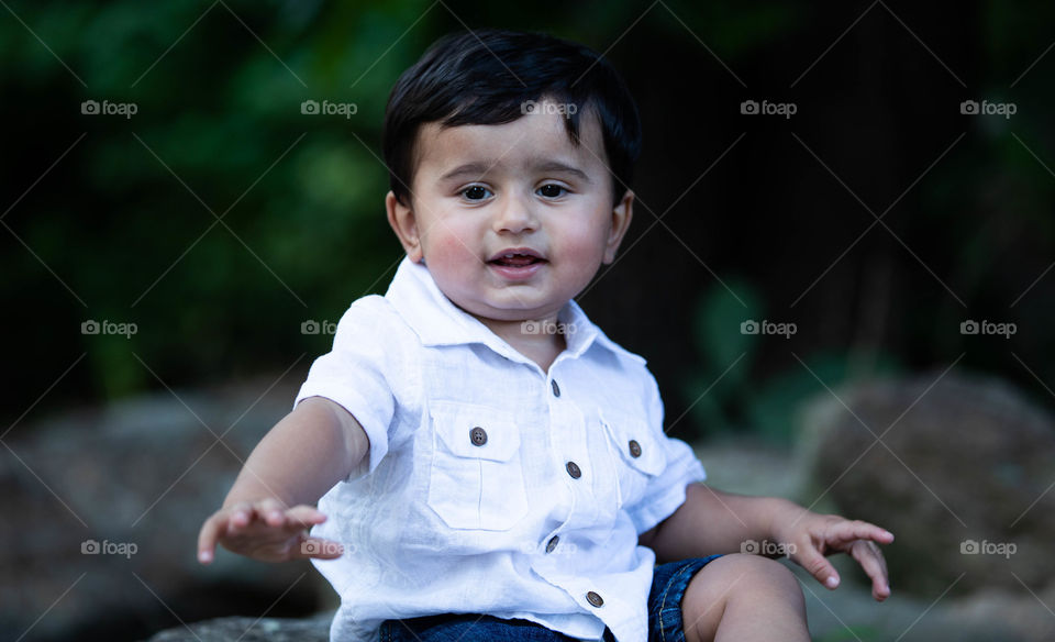 Arjun posing.  