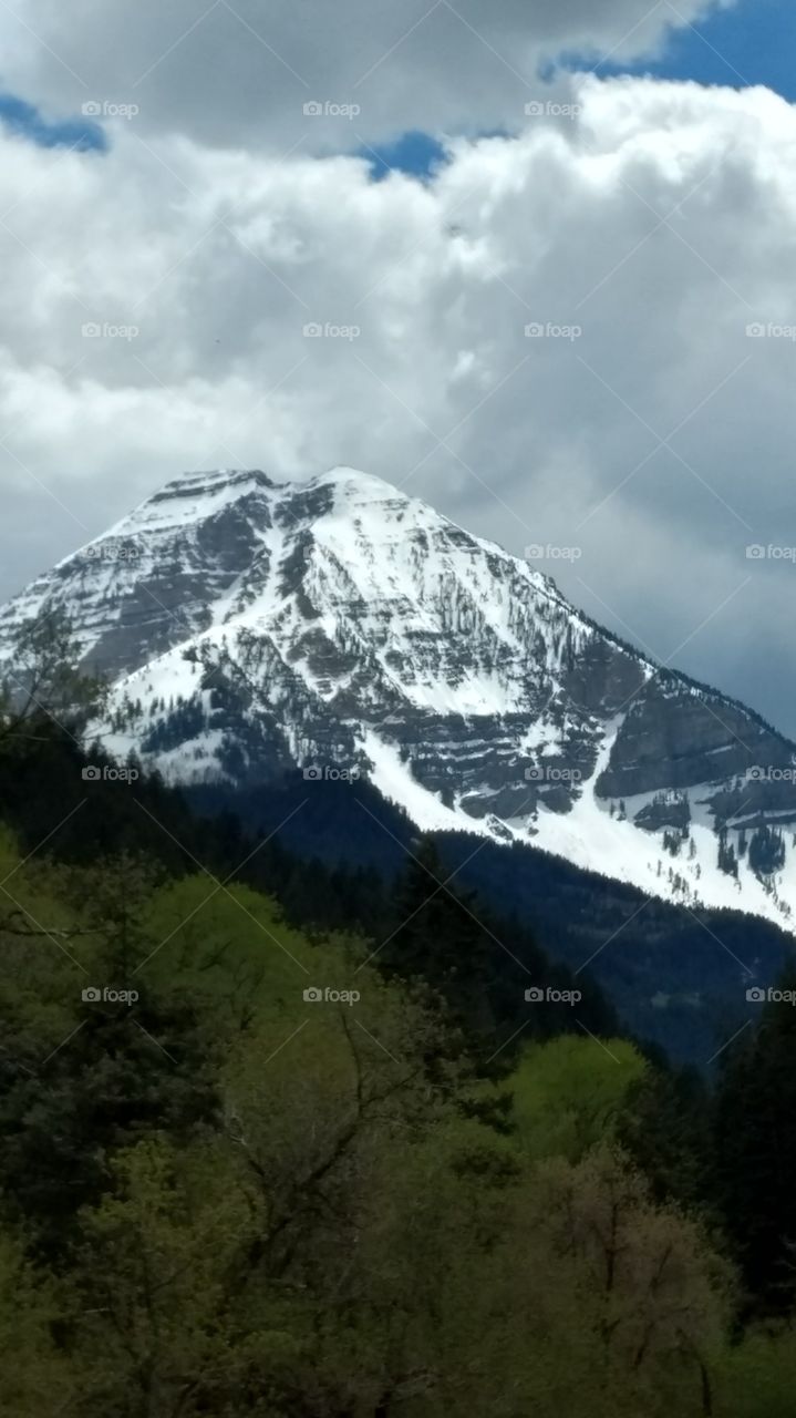 Snow covered mountain