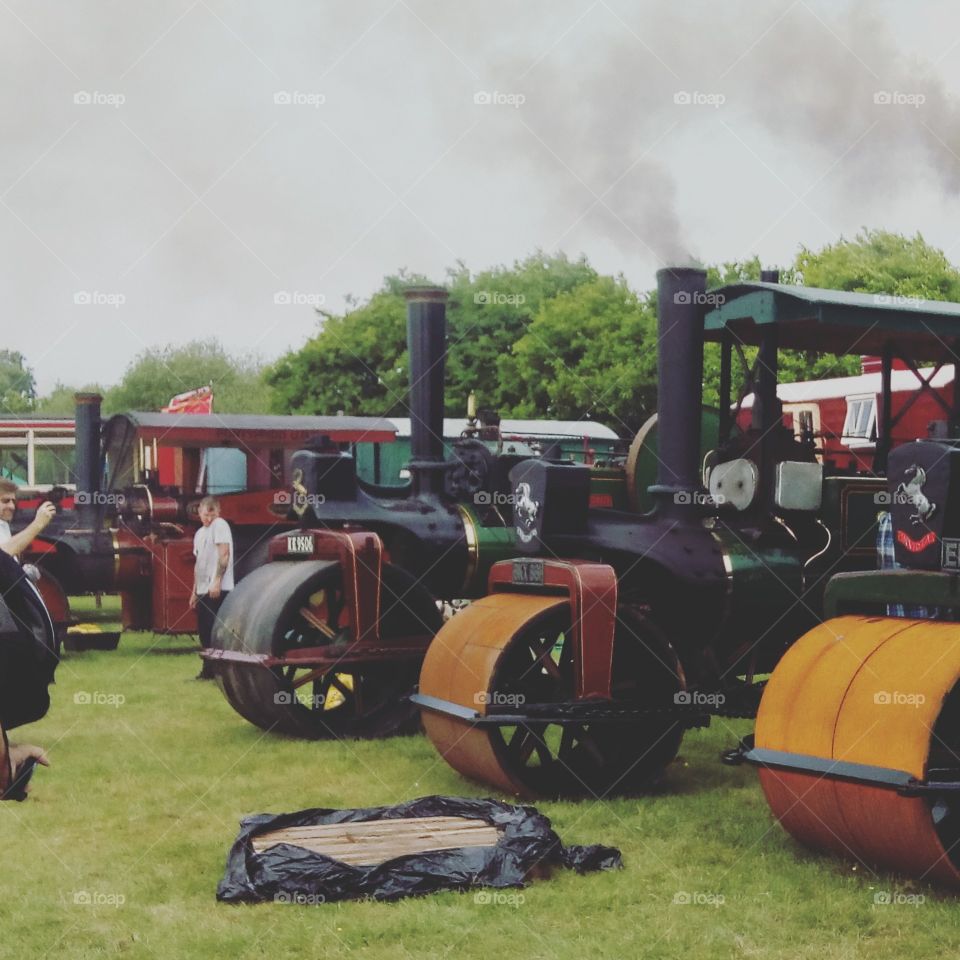 coal powered tractors. Laughton show.