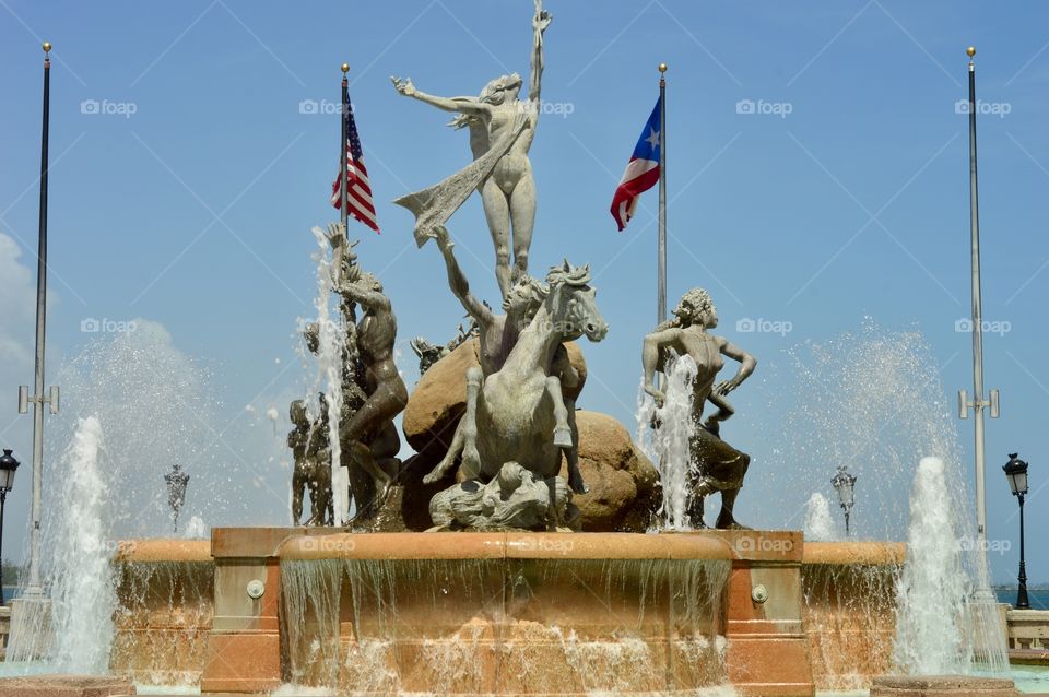 La Princesa statue in Puerto Rico