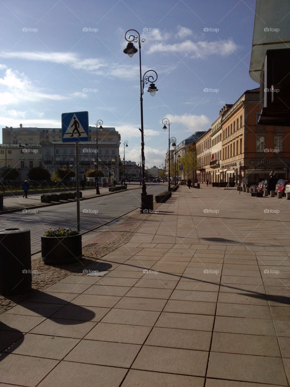 empty streets of warsaw