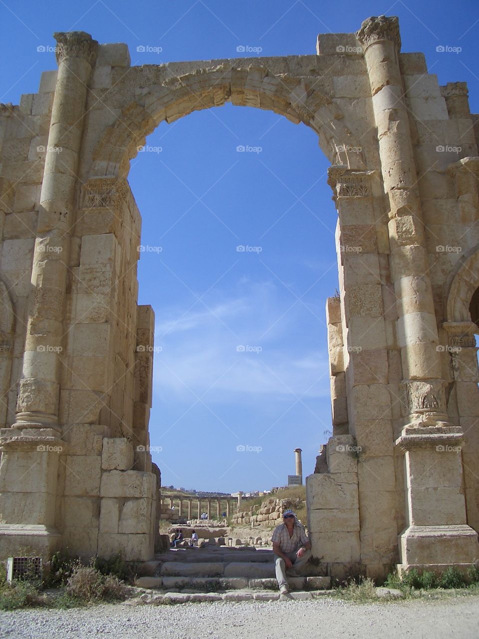 Джараш Иордания старый город ворота в небо